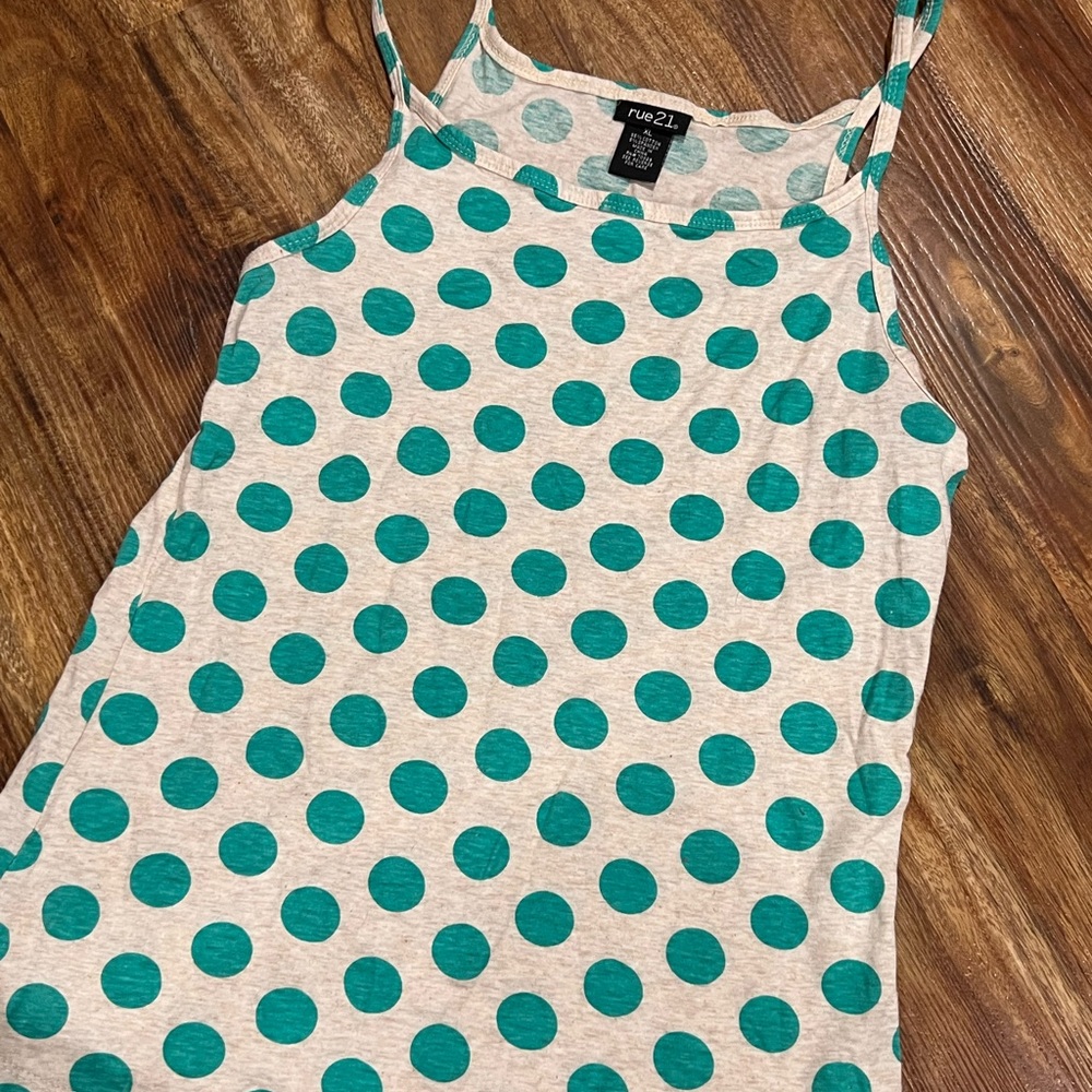 Polka dot tank top